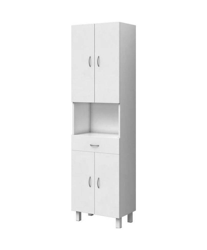 4-türige Badezimmersäule - Weiß - 50 cm 4-türige Badezimmersäule - Weiß - 50 cm