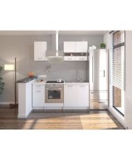 Cucina completa con 5 elementi - 180 cm - Bianco Opaco