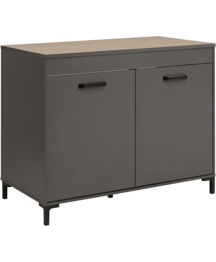 Base unit - Shadow gray color - 118 x 60 x 95 cm - 2 Doors Base unit - Shadow gray color - 118 x 60 x 95 cm - 2 Doors
