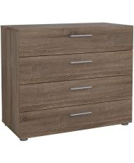  Kommode mit 4 Schubladen – Trüffeleiche – 80 x 40 x 68,5 cm