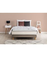 Colchón + somier 160 x 200 + edredón + 2 almohadas - Espuma - 25 cm