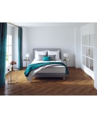 Mattress 140 x 190 cm + box spring - 5 zones and memory foam - 16 cm