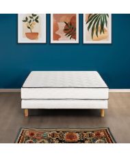  Boxspring + Matratze 160 x 200 cm – Federn – 7 Zonen – 19 cm