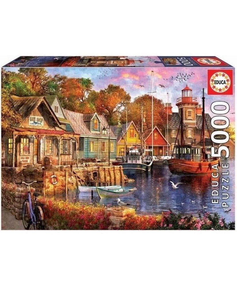 Landscape and nature puzzle - EDUCA - Sunset over the Port - 5000 pieces - Multicolor Landscape and nature puzzle - EDUCA - Sunset over the Port - 5000 pieces - Multicolor