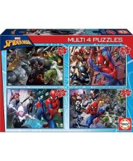 4 puzzle progressivi - EDUCA - Multi 4 In 1 Ultimate Spider-Man