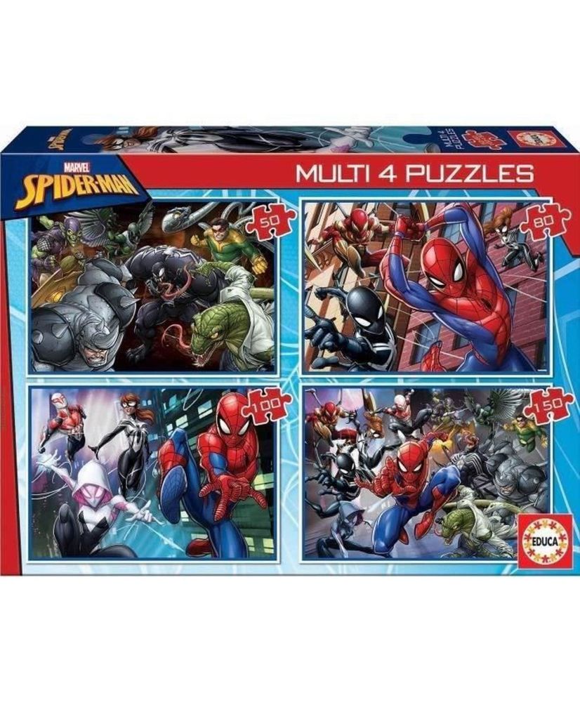4 puzzles progressifs - EDUCA - Multi 4 In 1 Ultimate Spider-Man 4 puzzles progressifs - EDUCA - Multi 4 In 1 Ultimate Spider-Man