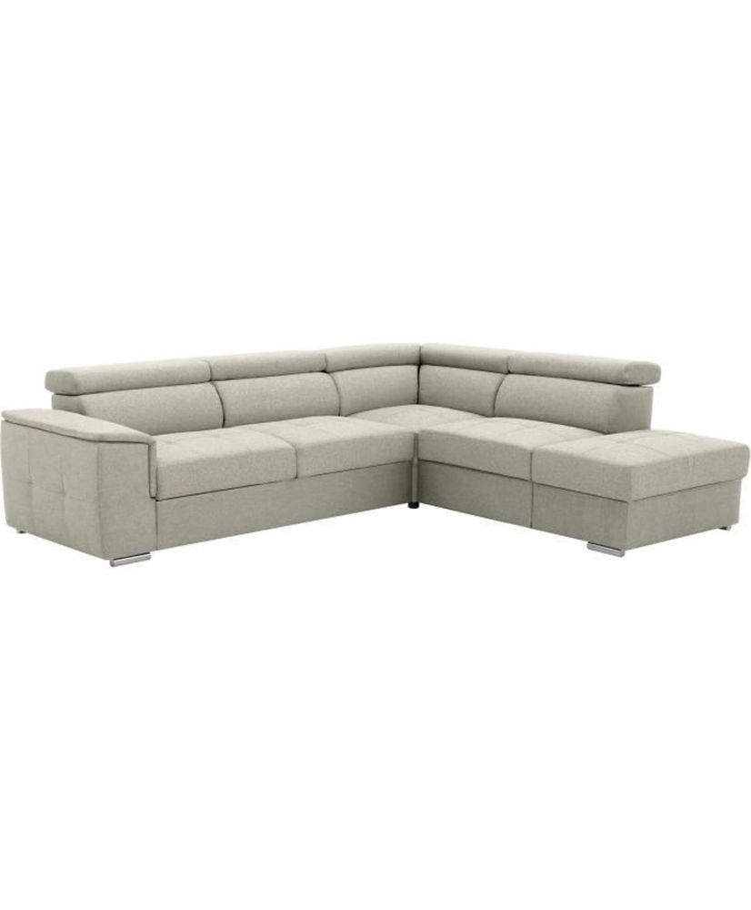DAYTONA 3- bis 4-Sitzer umkehrbares Ecksofa – Beigefarbener Stoff – Aufbewahrungsbox – 260 x 218 x 77 cm DAYTONA 3- bis 4-Sitzer umkehrbares Ecksofa – Beigefarbener Stoff – Aufbewahrungsbox – 260 x 218 x 77 cm