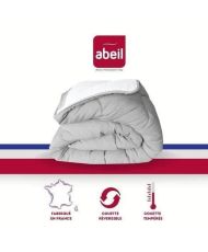 ABEIL gemäßigte Bettdecke 200 x 200 cm – Weiß und Grau meliert