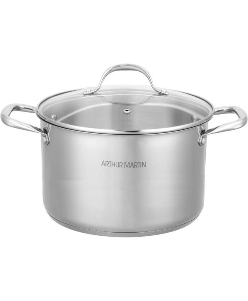 Marmite 32 cm avec couvercle – Inox Marmite 32 cm avec couvercle – Inox