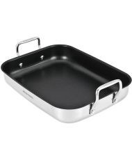  Set mit 3 Auflaufformen 25-30-35 cm – Edelstahl
