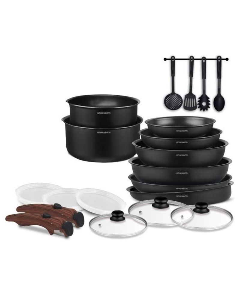 Set pentole - Alluminio - Antiaderente - 20 pezzi Set pentole - Alluminio - Antiaderente - 20 pezzi