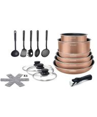 Batterie de cuisine 20 pièces - aluminium 