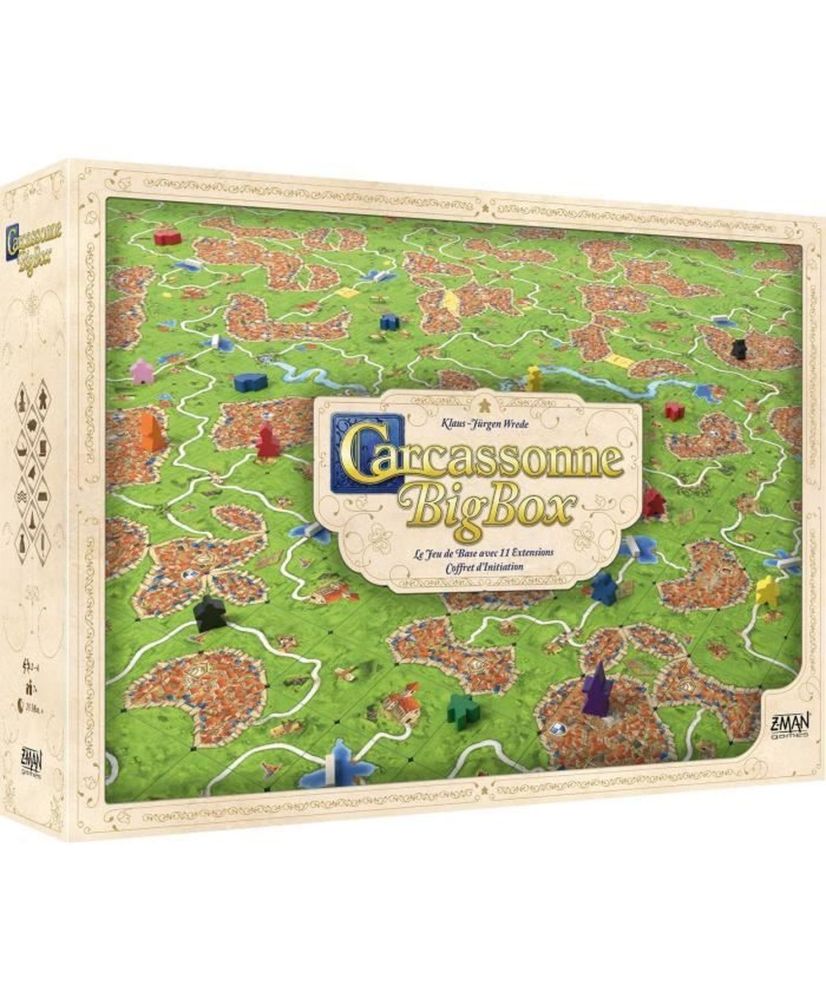 Z-Man Games Carcassonne: Big Box - Juego de mesa de nueva edición Z-Man Games Carcassonne: Big Box - Juego de mesa de nueva edición