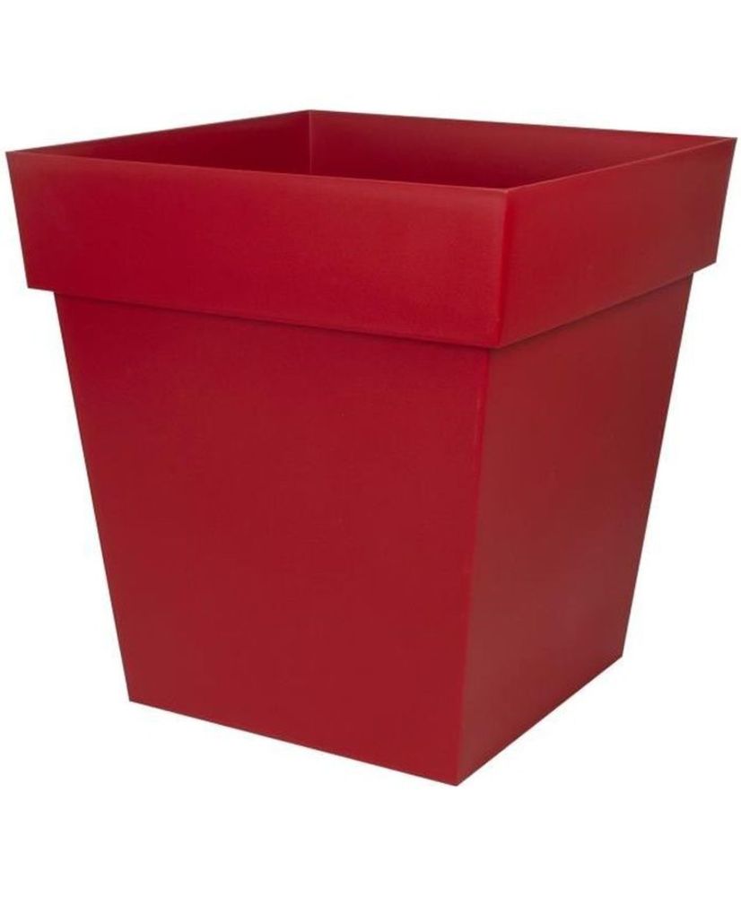 Pot carré - 50 cm - 87 L - Rouge Pot carré - 50 cm - 87 L - Rouge