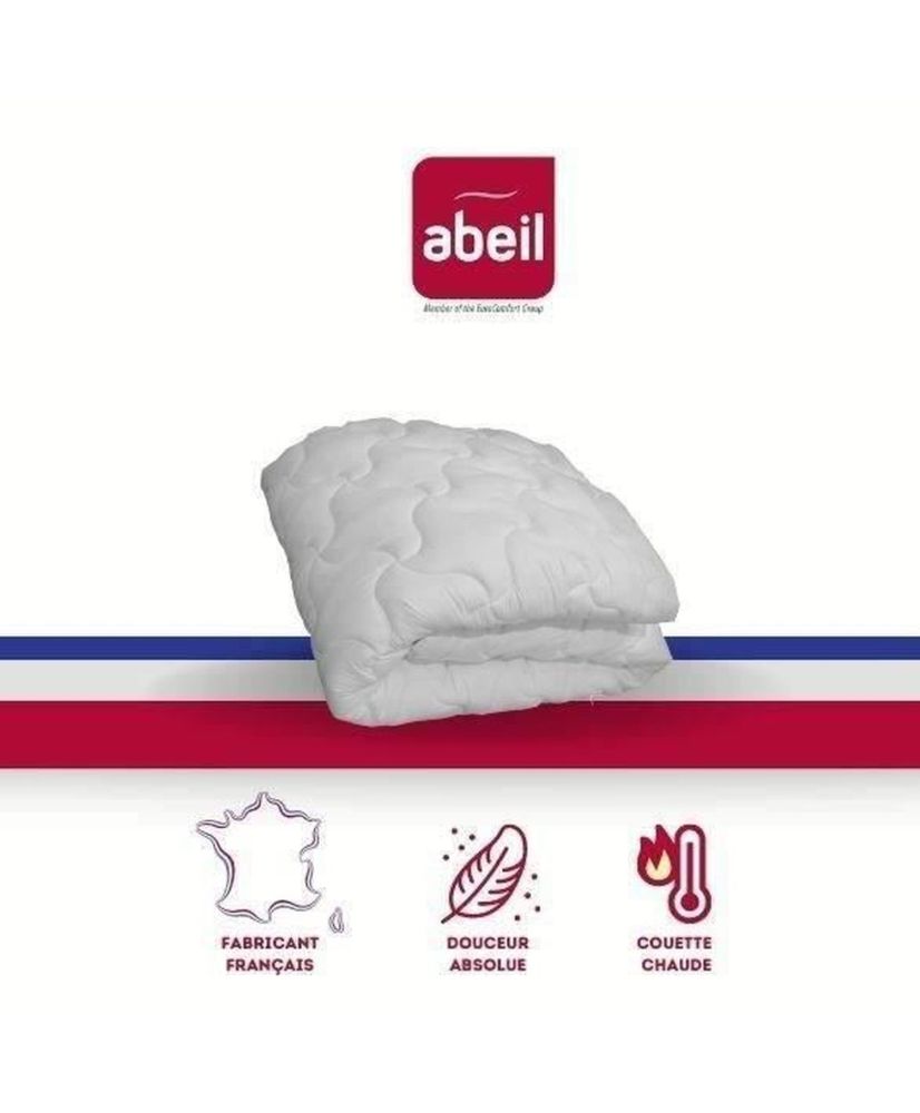 ABEIL Warme Bettdecke 140 x 200 cm weiß ABEIL Warme Bettdecke 140 x 200 cm weiß