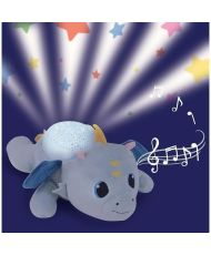 Plüschtier mit Nachtlicht und Musik – JEMINI – LEON DER DRACHE – Blau – Gemischt – 39 cm