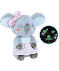 Luminous plush toy LIMINOU CALLY MIMI KOALA - JEMINI 22 cm - Gray - Blue, gray and pink - Mixed