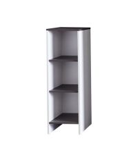 trendteam Smart Living Badezimmerregal mit viel Stauraum, Weiß/Rauchsilber, 32 x 103 x 114 cm