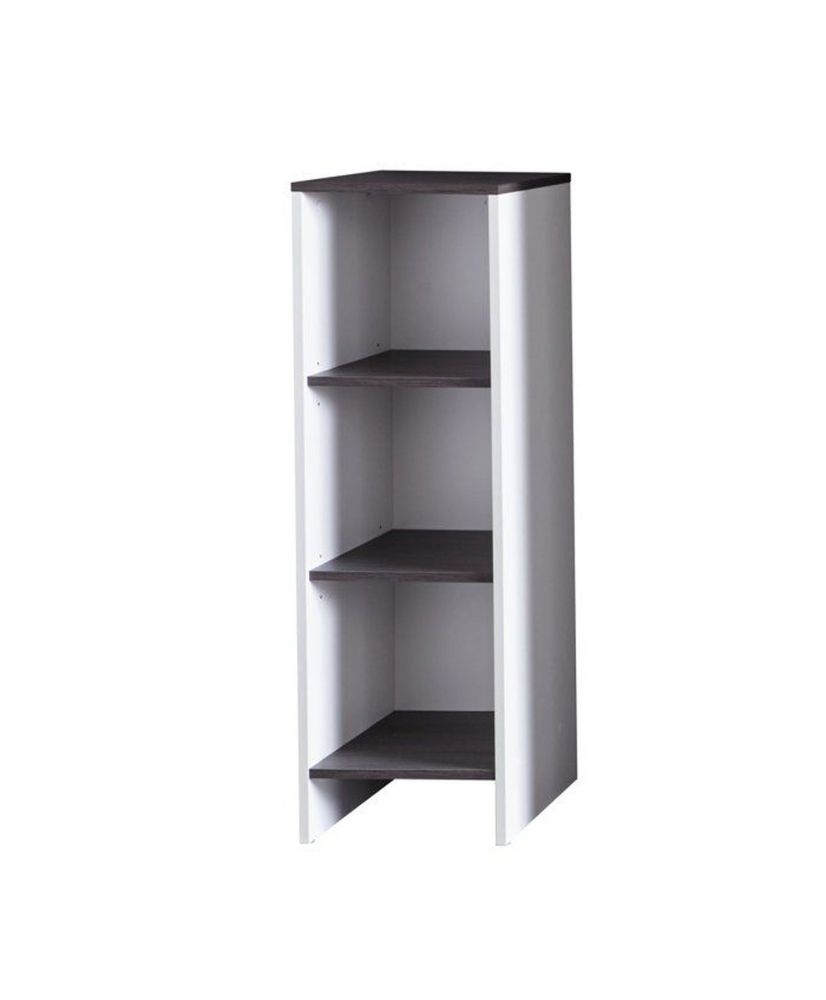 trendteam Smart Living Badezimmerregal mit viel Stauraum, Weiß/Rauchsilber, 32 x 103 x 114 cm trendteam Smart Living Badezimmerregal mit viel Stauraum, Weiß/Rauchsilber, 32 x 103 x 114 cm