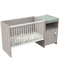 Lit bébé combiné - 120 x 60 cm - Evolutif en 90 x 190 cm