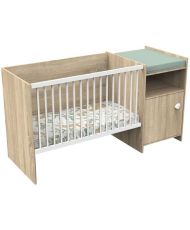 Combined baby bed - 120 x 60 cm - Convertible to 90 x 190 cm