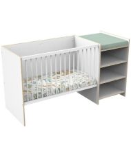  Lettino combinato - 120 x 60 cm - Trasformabile in 90 x 190 cm