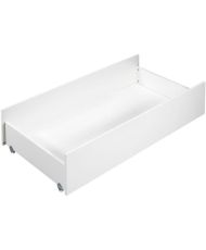 Cassetto letto combinato scalabile - Babyprice First - Bianco - Su rotelle