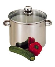 BAUMALU Edelstahl-Caterer + Glasdeckel – 28 cm