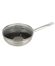 Sauteuse revetue 24 cm avec couvercle 