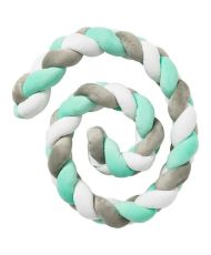Coussin - Velours - 200 cm - Vert et taupe