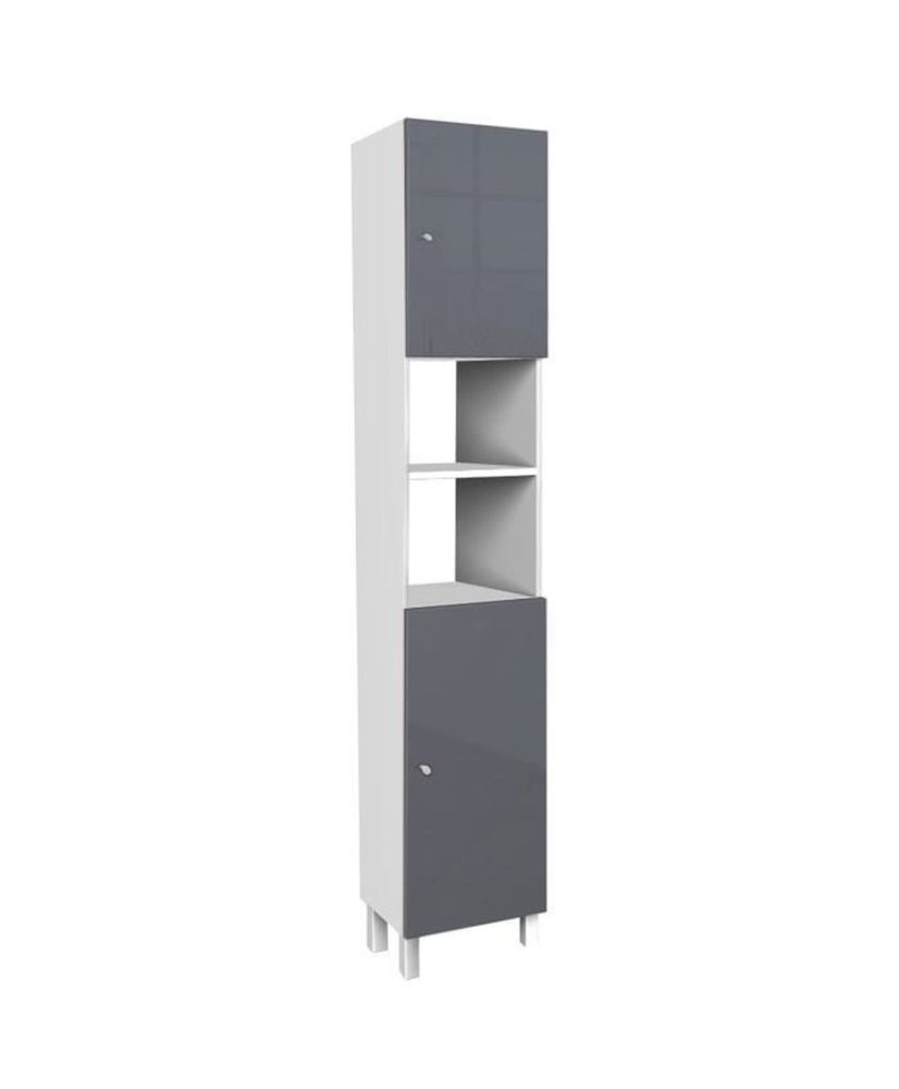 CORAIL Columna de baño 30 cm - Gris brillo CORAIL Columna de baño 30 cm - Gris brillo