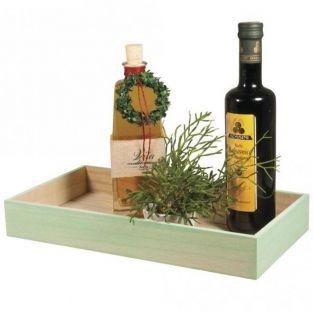 Rectangular wooden tray to customize 36 x 18,5 x 5 cm