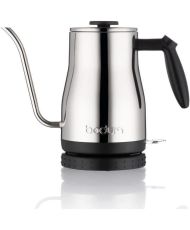 Bollitore elettrico con beccuccio lungo, 1.200 W, 1,0 l, acciaio inossidabile
