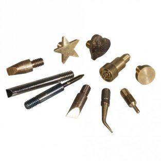 Wood burning tips for pyrography