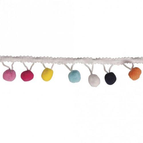 Galon de pompons colorés 2 m Galon de pompons colorés 2 m