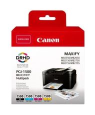 Cartouches d'encre Multipack - CANON - PGI-1500 BK/C/M/Y - Pigmenté 
