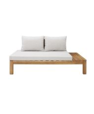 Panca da giardino in legno di acacia - Con cuscini - SANA