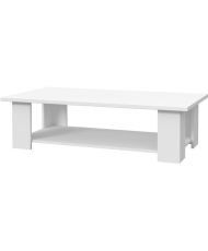 Particulate melamine coffee table - Matt white - 110 x 60 x 31 cm