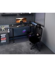 CGM Elektrischer Gaming-Schreibtisch – höhenverstellbar – Controller-Unterstützung – 120 x 60 x 73–121 cm
