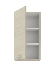 Hochschrank - 1 Flügeltür - Melamin - Eiche - 40 x 31 x 76 cm