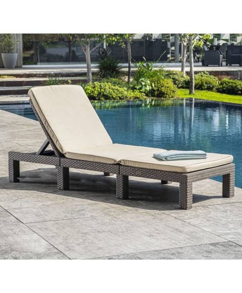 Keter Lounge chair with cushion Daytona Cappuccino 441308 Keter Lounge chair with cushion Daytona Cappuccino 441308