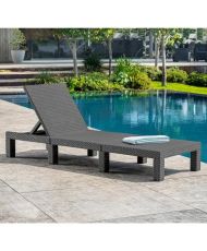 Keter Chaise longue avec coussin Daytona Graphite 441306