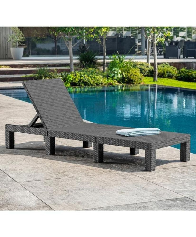Keter Poltrona Lounge con Cuscino Daytona Grafite 441306 Keter Poltrona Lounge con Cuscino Daytona Grafite 441306