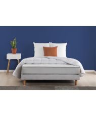 Mattress + box spring 160 x 200 + duvet + 2 pillows
