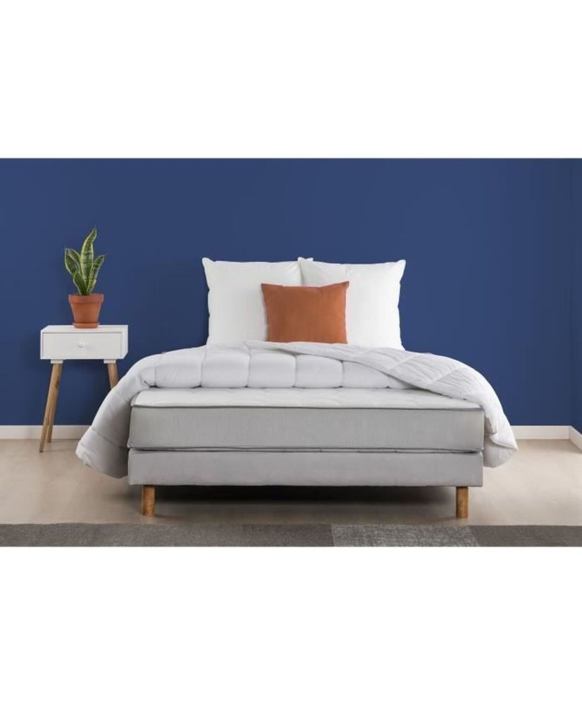 Mattress + box spring 160 x 200 + duvet + 2 pillows Mattress + box spring 160 x 200 + duvet + 2 pillows