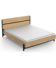 CRAFT Erwachsenenbett 160 x 200 cm – Melamin – Hamilton-Eiche