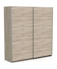  Kleiderschrank Kronberg Eiche – 2 Schiebetüren – 194,5 x 59,9 x 203 cm