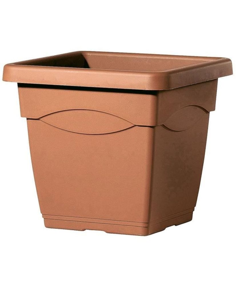 Pot de fleurs carré Day R cotto - Coloris terre rouge - 32 cm Pot de fleurs carré Day R cotto - Coloris terre rouge - 32 cm