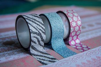 Washi tape brillantini